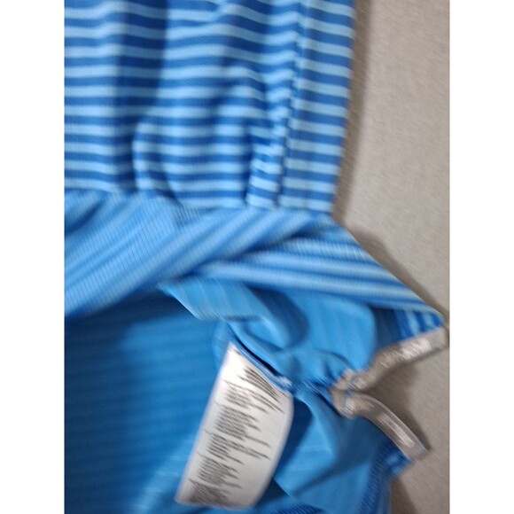 Adidas Golf Polo Shirt Men's 2XL TORREY PINES Course Logo Blue Stripe Climachill - Picture 6 of 9